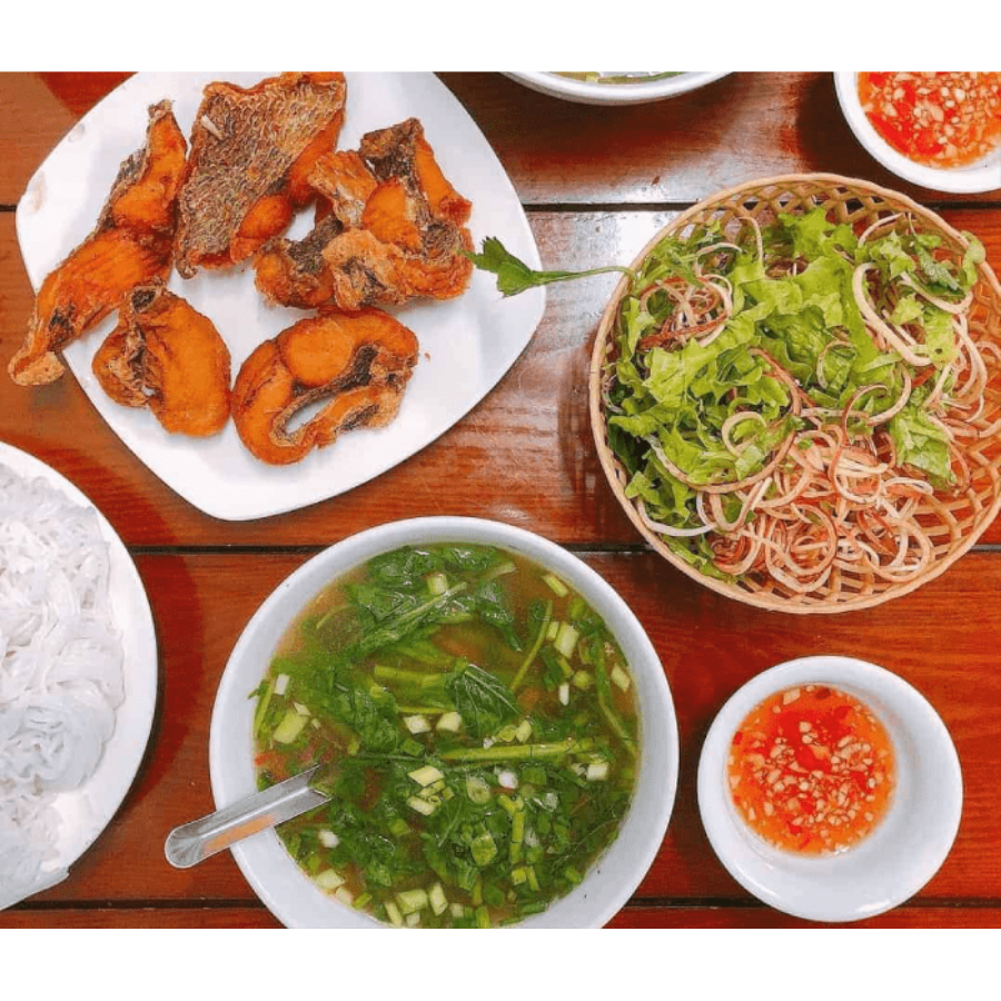 bún cá rô đồng hà nội