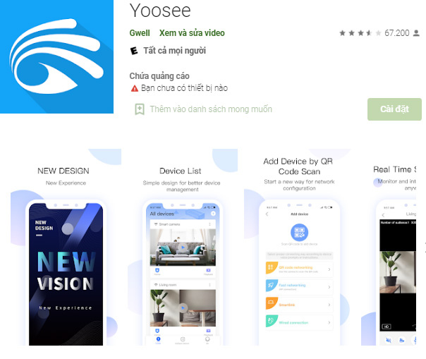 Cách xem lại camera trên điện thoại của Yoosee