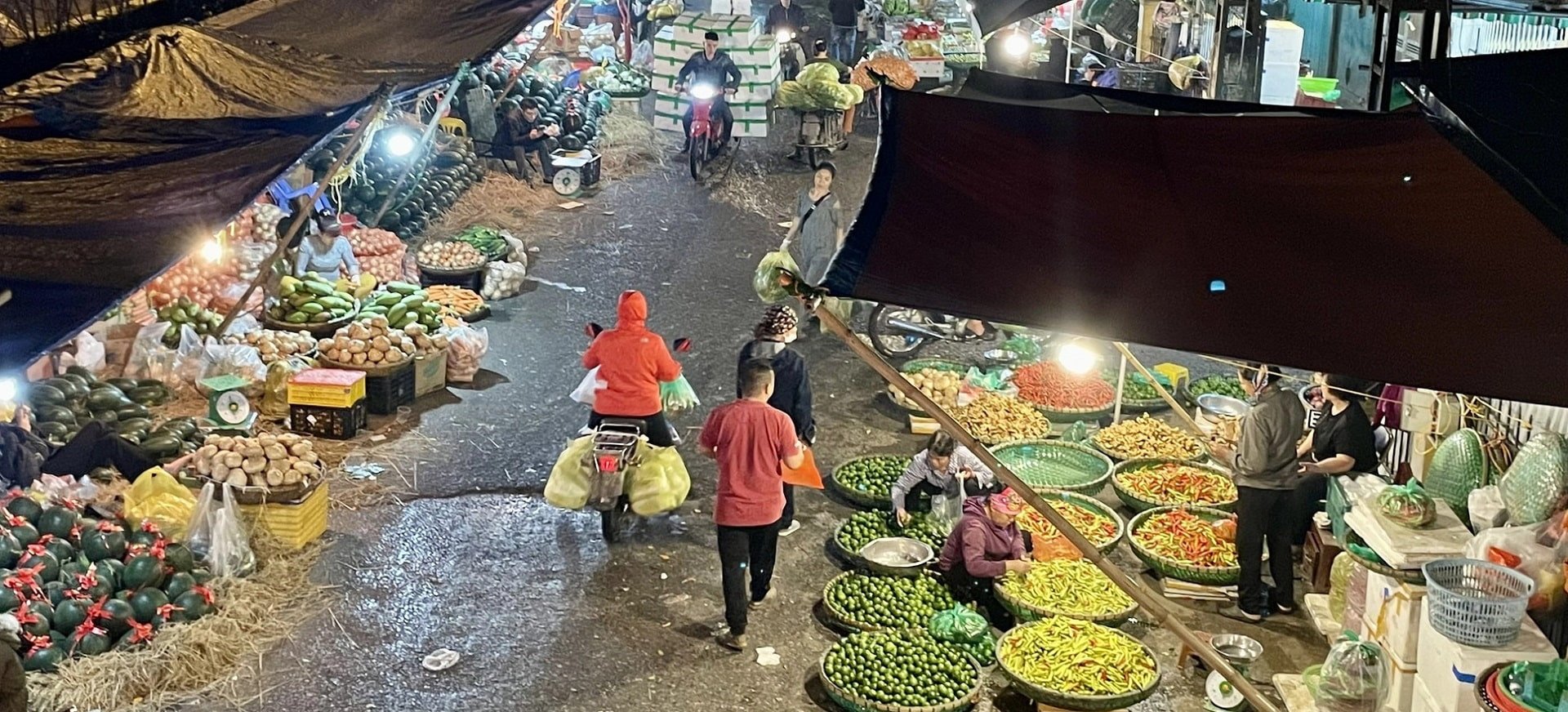 chợ đầu mối hoa quả hà nội