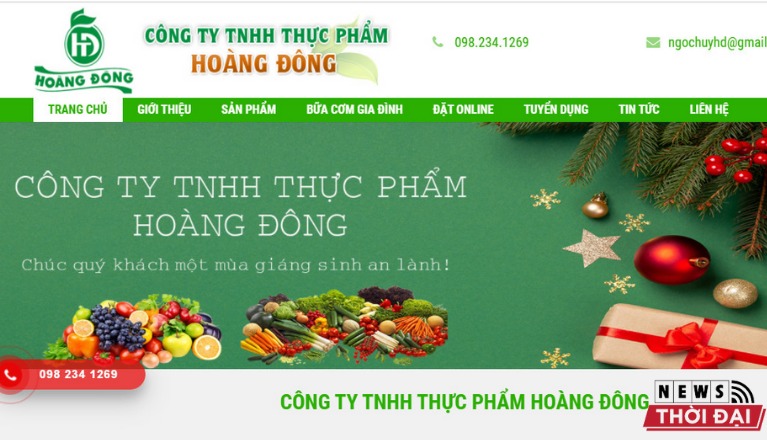 Hoàng Đông – Công ty thực phẩm Hà Nội uy tín