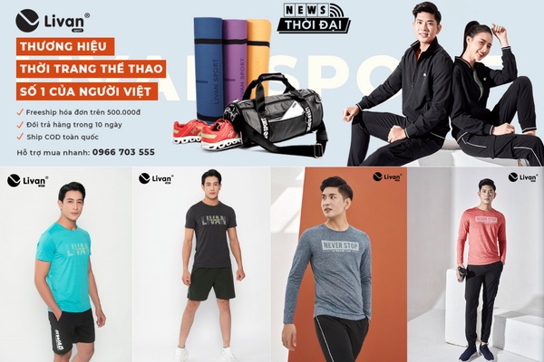 Shop quần áo tập gym Livan Sport