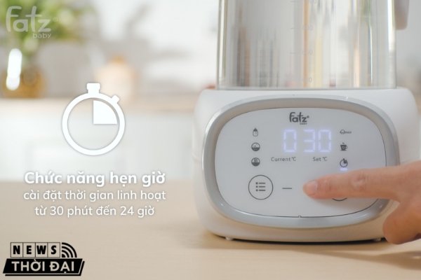 Fatzbaby Quick sở hữu tính năng hẹn giờ tiện ích