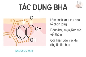 Các tác dụng nổi bật của BHA lên da