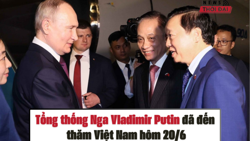 Tổng thống Nga Vladimir Putin đã đến và bắt đầu chuyến thăm Việt Nam hôm 20/6