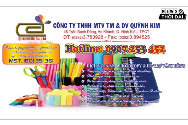 Công ty văn phòng phẩm Quỳnh Kim